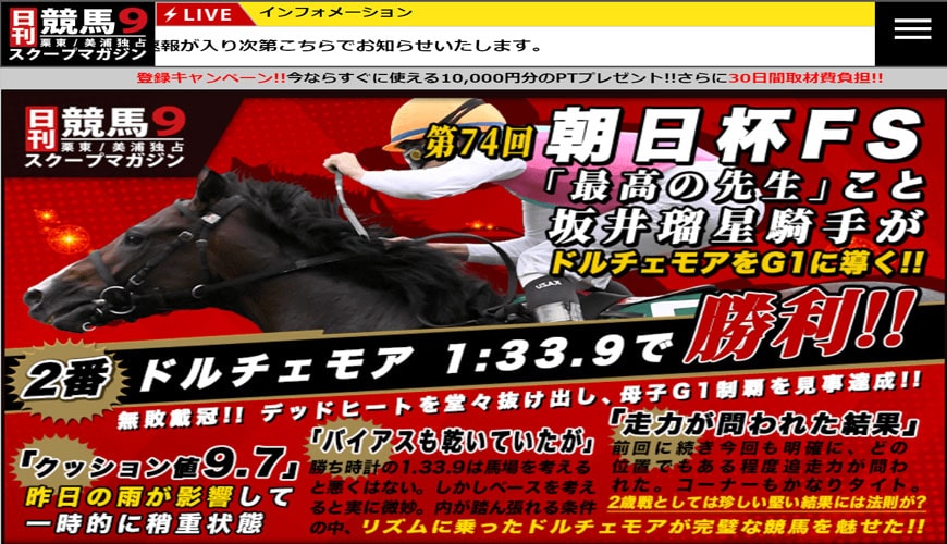 【検証中】日刊競馬９